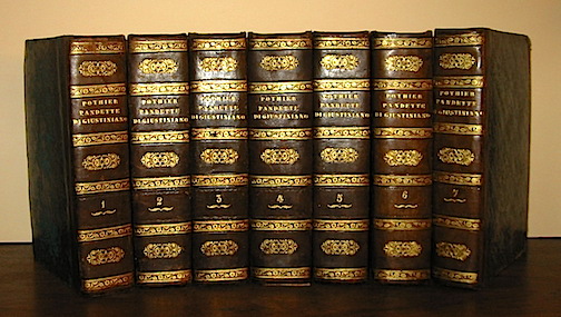 Robert Joseph Pothier Le Pandette di Giustiniano riordinate da R. G. Pothier. Volume I (... Volume VII) 1833-1836 Prato per i fratelli Giachetti